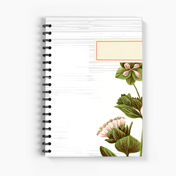 Sweet Geranium Spiral Notebook